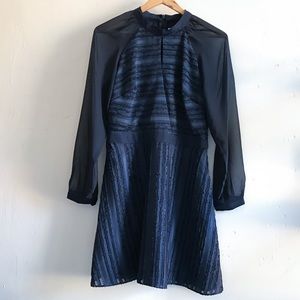 Devlin Marge Skater Dress Navy Blue Size 2 NWT